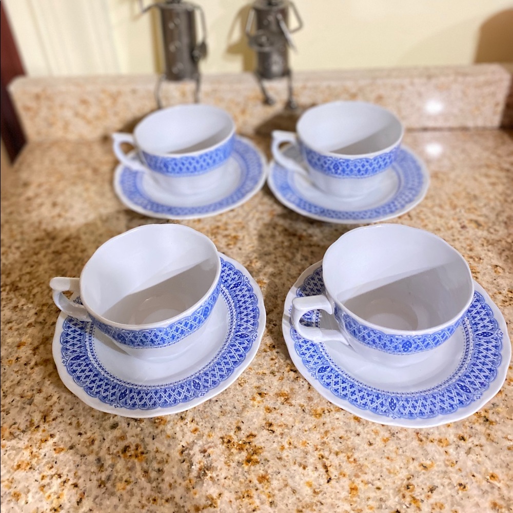Kingstone by Nikko cups and Saucers Set of 8